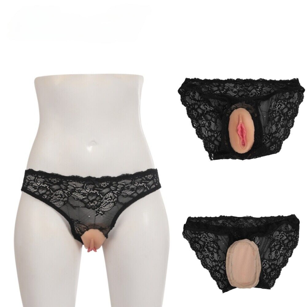 Silikon-Fake-Vagina-Versteck-Gaff-Pads mit Spitze