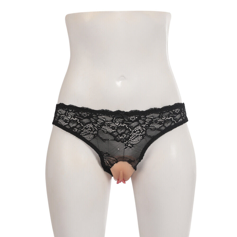 Silikon-Fake-Vagina-Versteck-Gaff-Pads mit Spitze