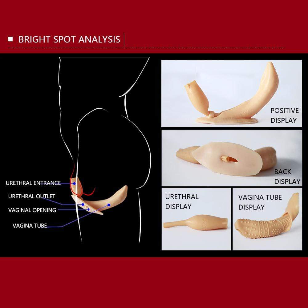 Silikon Knöchellange Vaginalhose aus