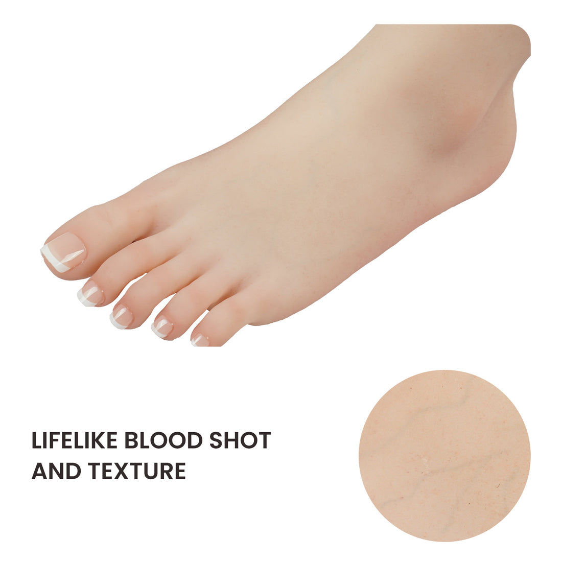 Weibliches Fußmodell aus Silikon