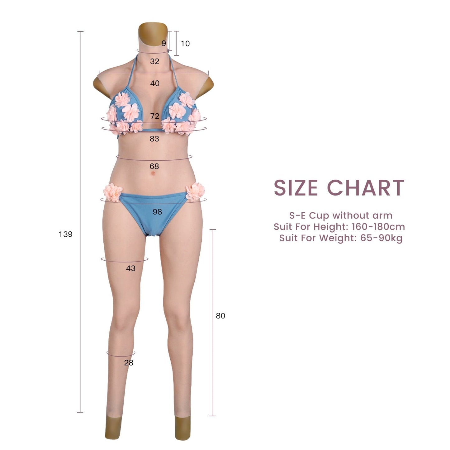 C-E Cup Silicone Bodysuit Long Sleeve 8G