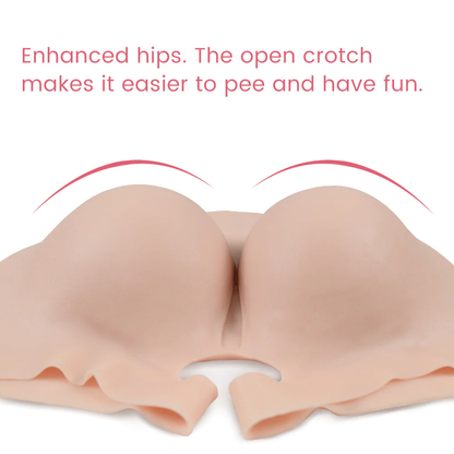 Silicone Open-crotch Pants 1G