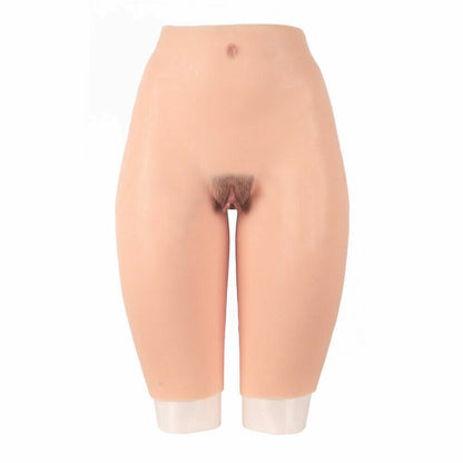 Pubic Hair Half Length Silicone Vagina Panty