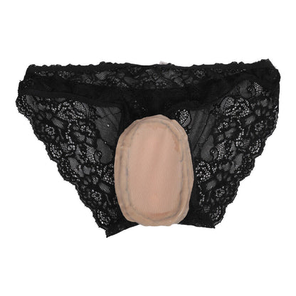 Silicone Fake Vagina Hiding Gaff Pads with Lace