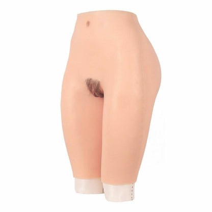 Pubic Hair Half Length Silicone Vagina Panty