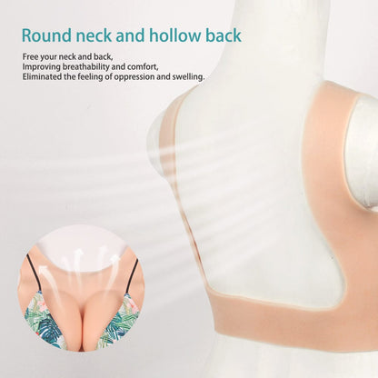 Backless Design Silk Cotton Filled B-G Cup Breastplate