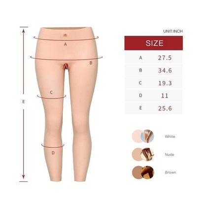 Silikon Knöchellange Vaginalhose aus 