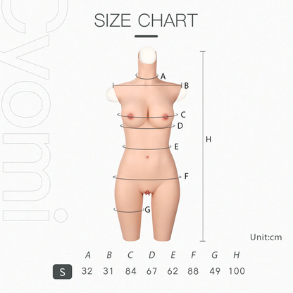 D CUP HALF-LENGTH SILICONE BODYSUIT  8G