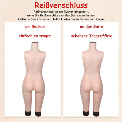 Silicone Bodysuit Artificial Breasts and Vagina 4G