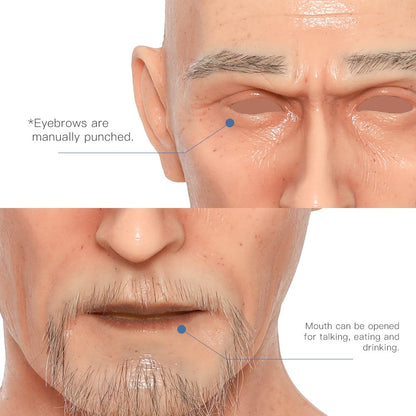 Charles Silicone Old Man Mask