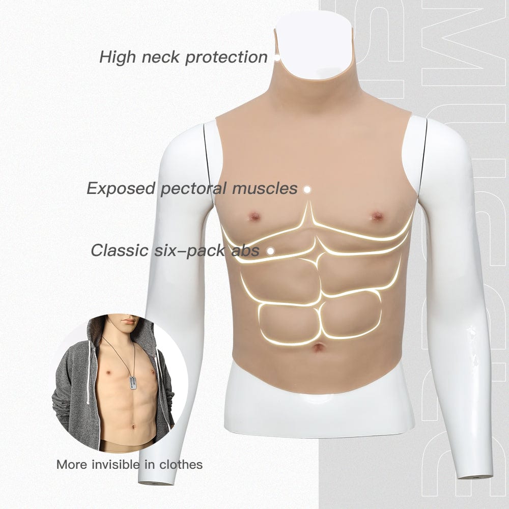 Silikon-Muskelanzug Macho-Brust