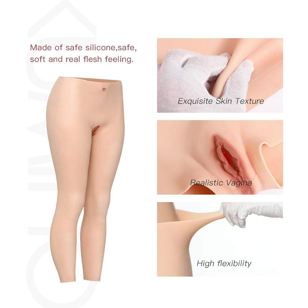 Silikon Knöchellange Vaginalhose aus 