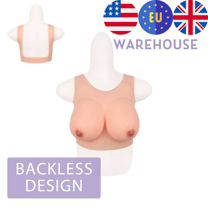 Backless Design Silk Cotton Filled B-G Cup Breastplate