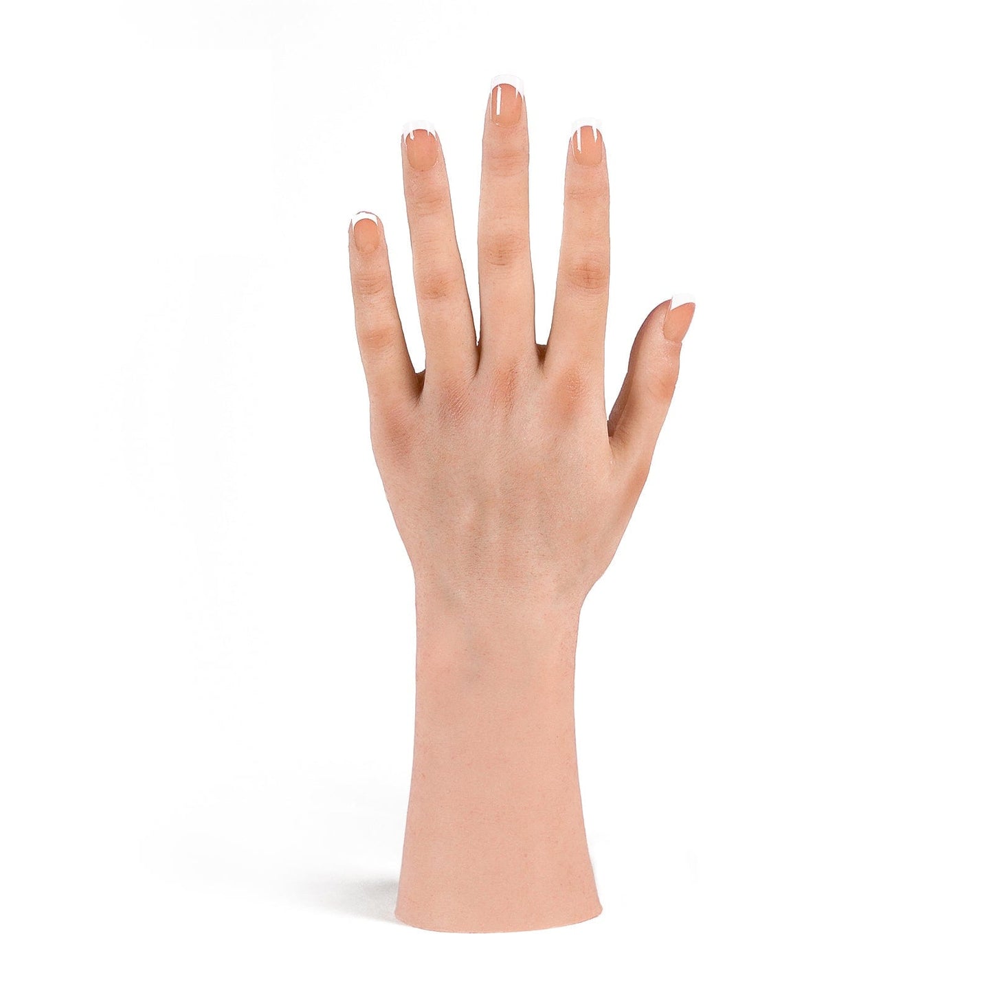 Weibliche lebensgroße Hand mit Acrylnagel 