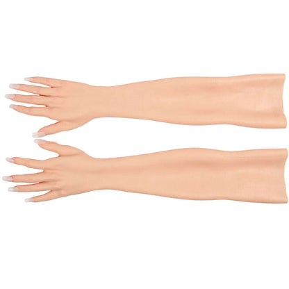 Female Gloves With Skin Texture for Crossdresser